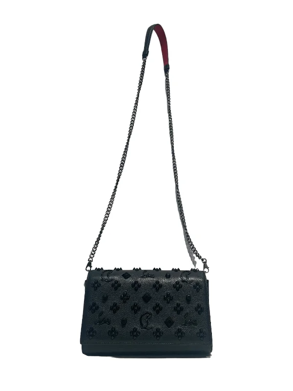 Christian Louboutin/Cross Body Bag/Leather/BLK/Stud Paloma Bag