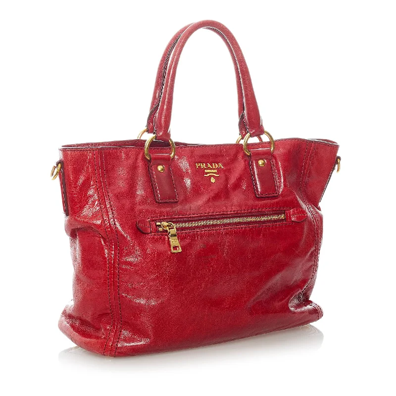 Prada Vitello Shine Leather Satchel 32027