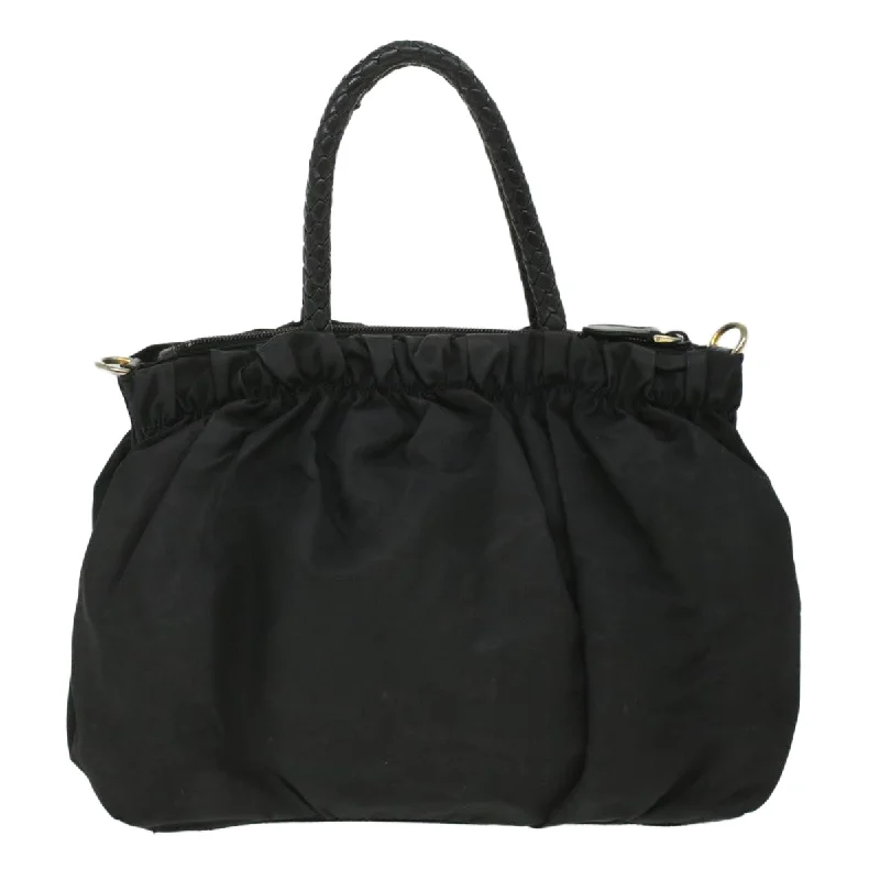 Prada Hand Bag Nylon Black  ar8451