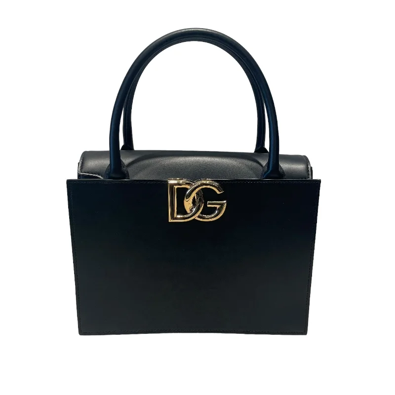 DOLCE&GABBANA/Hand Bag/Leather/BLK/3.5 Calf Leather Tote Bag