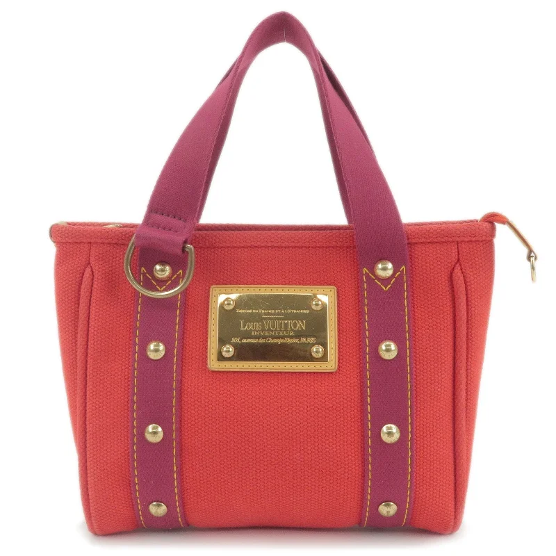 Louis Vuitton Antigua Cabas PM Hand Bag Rouge Red M40037