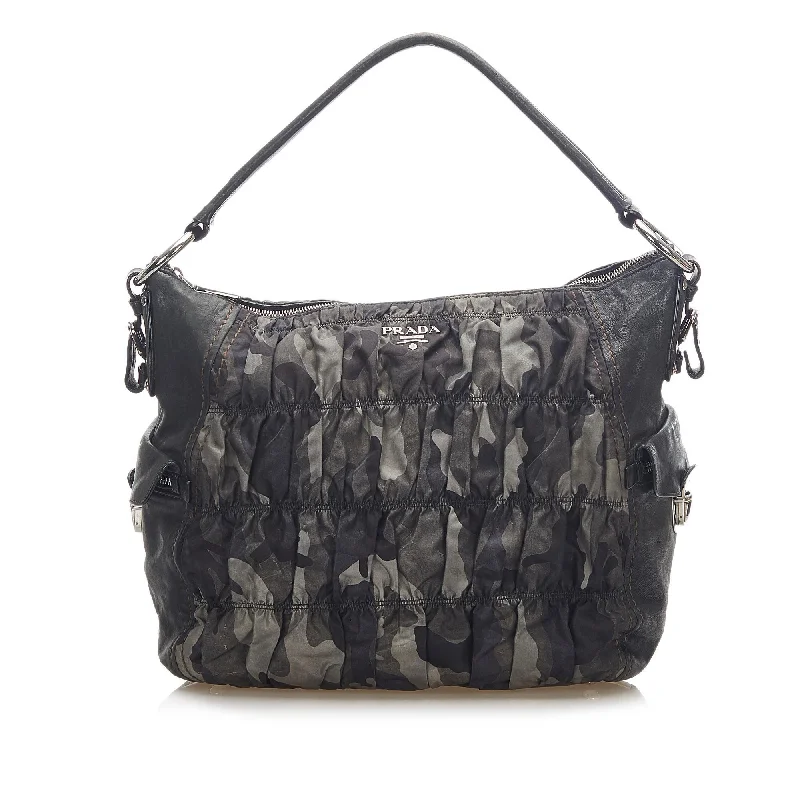 Prada Camouflage Tessuto Gaufre Tote Bag (SHG-17998)