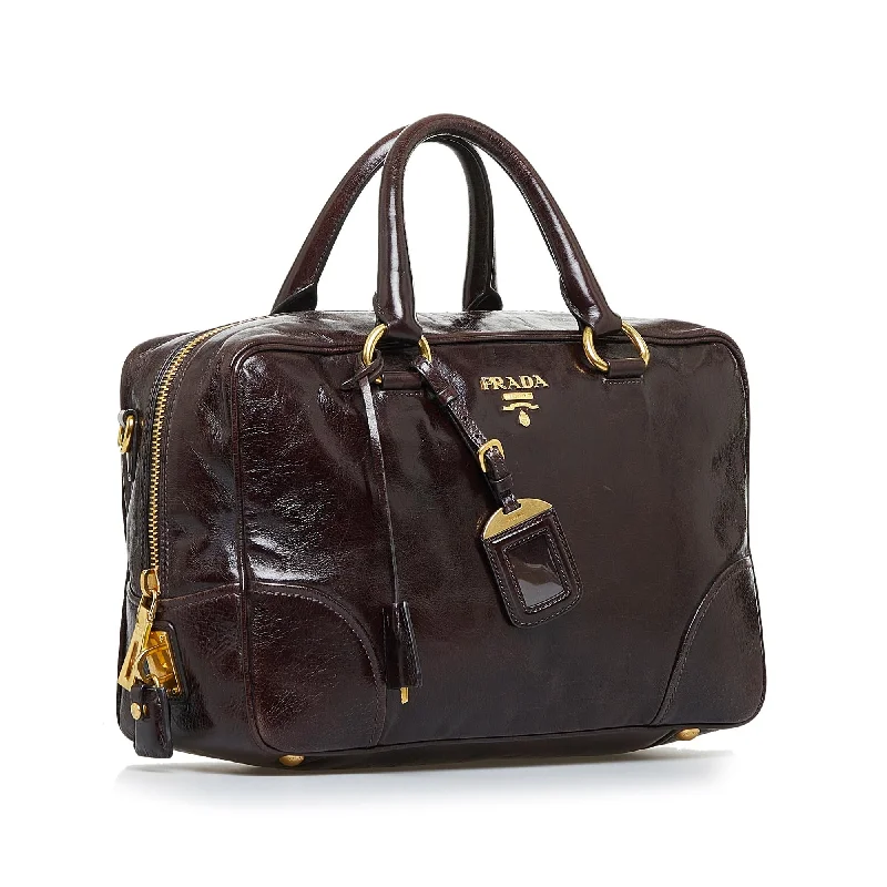 Prada Vitello Shine Satchel SaINqk