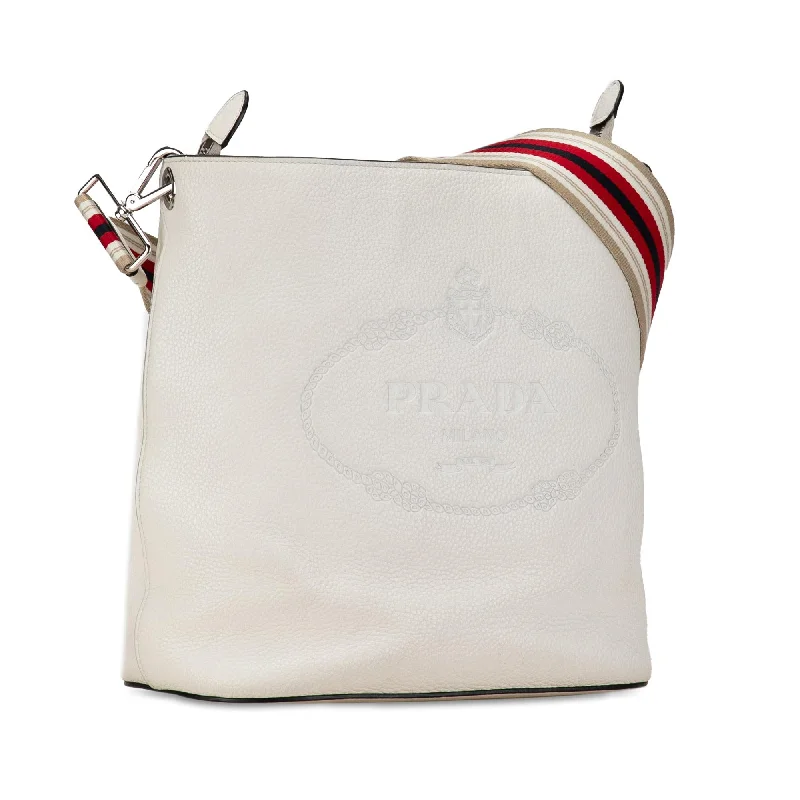 Prada Vitello Phenix Logo Bucket Bag 77RPlB