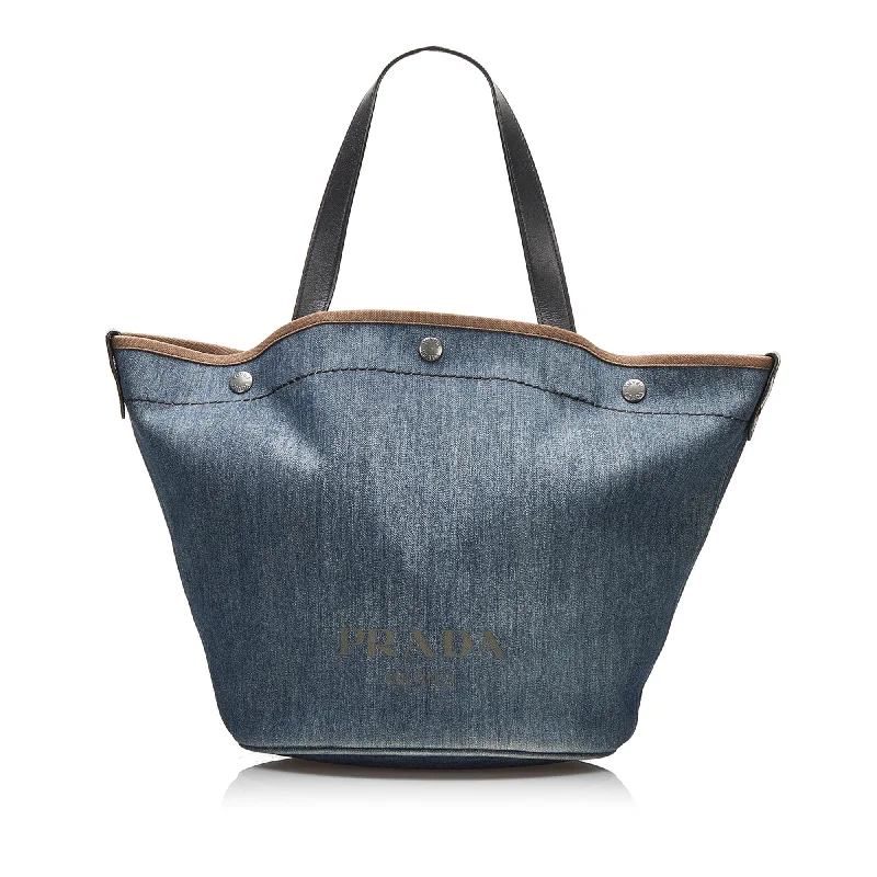 Prada Shopper Blue Denim