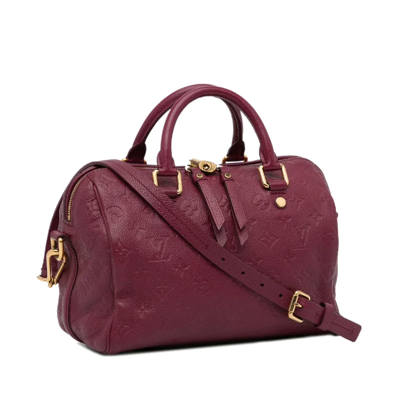 Louis Vuitton Speedy Bandoulière 25 Red Monogram Empreinte