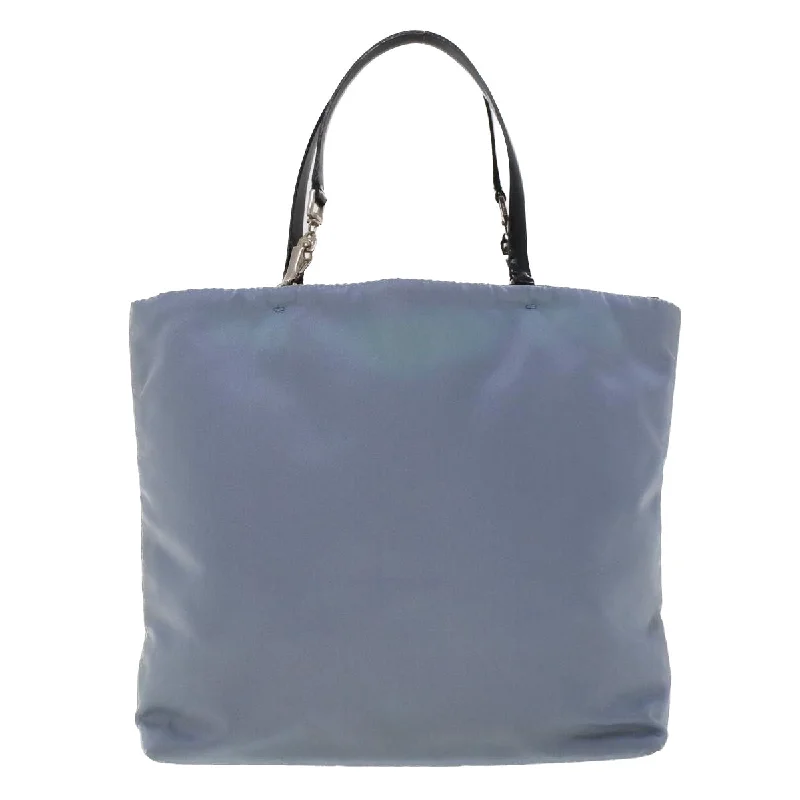 Prada Hand Bag Nylon Light Blue  cl559