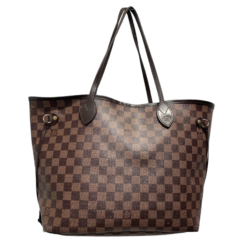 LOUIS VUITTON/Tote Bag/Hombre Check/Leather/BRW/LV Damier Ebene Neverfull