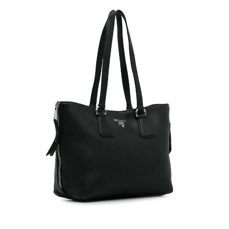 Prada Vitello Daino Side Zip Tote G8aLLR