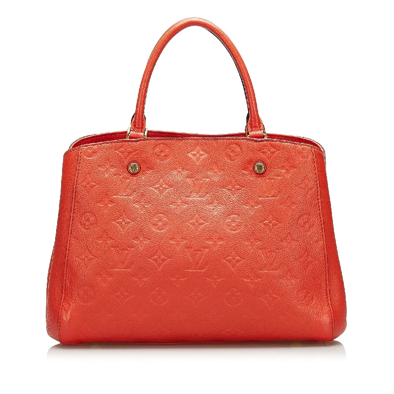 Louis Vuitton Montaigne MM Orange Monogram Empreinte