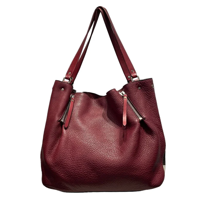 BURBERRY LONDON/Tote Bag/Leather/RED/maidstone