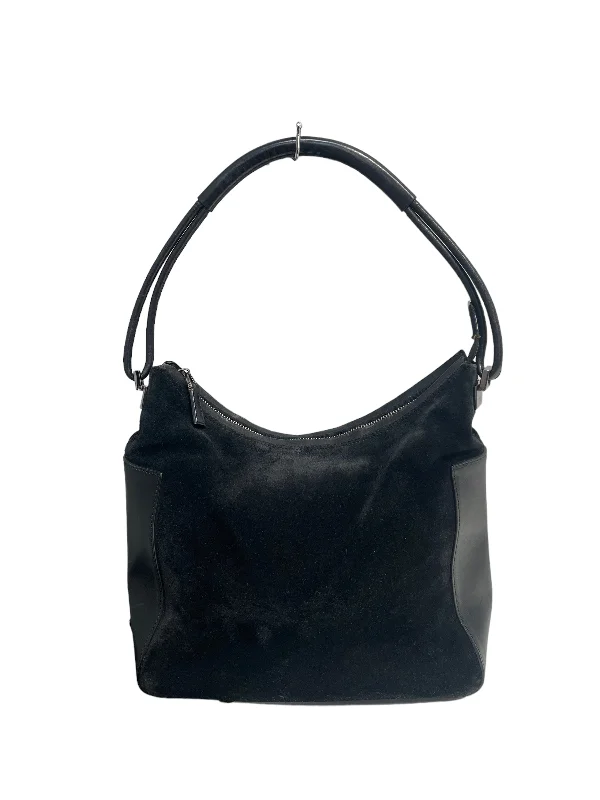 GUCCI/Hand Bag/Leather/BLK/BLACK HOBO BAG