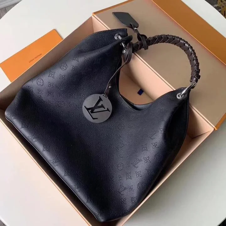 Louis Vuitton Carmel Mahina Leather Black Bag