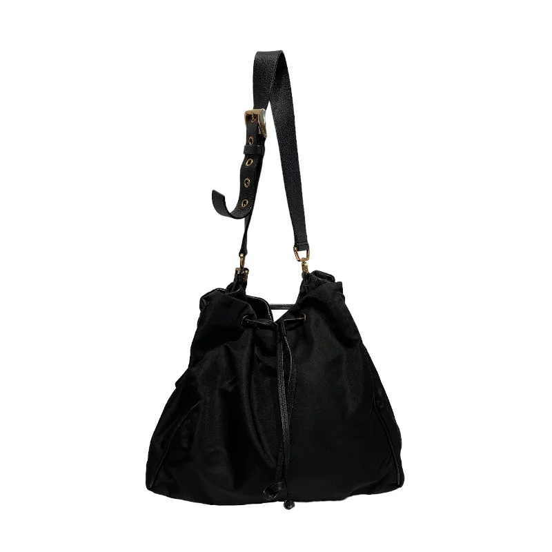 PRADA/Hand Bag/Nylon/BLK/DRAWSTRING HANDBAG