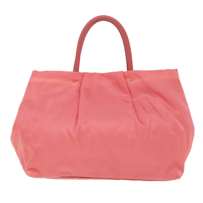 Prada Hand Bag Nylon Pink  40050