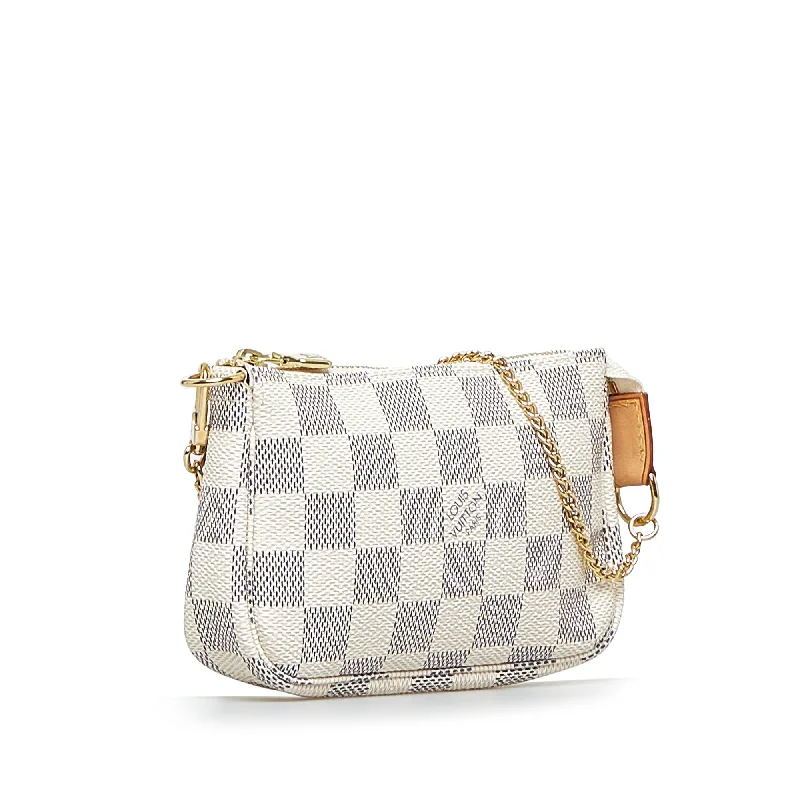 Louis Vuitton Pochette Accessoires Mini Damier Azur Canvas