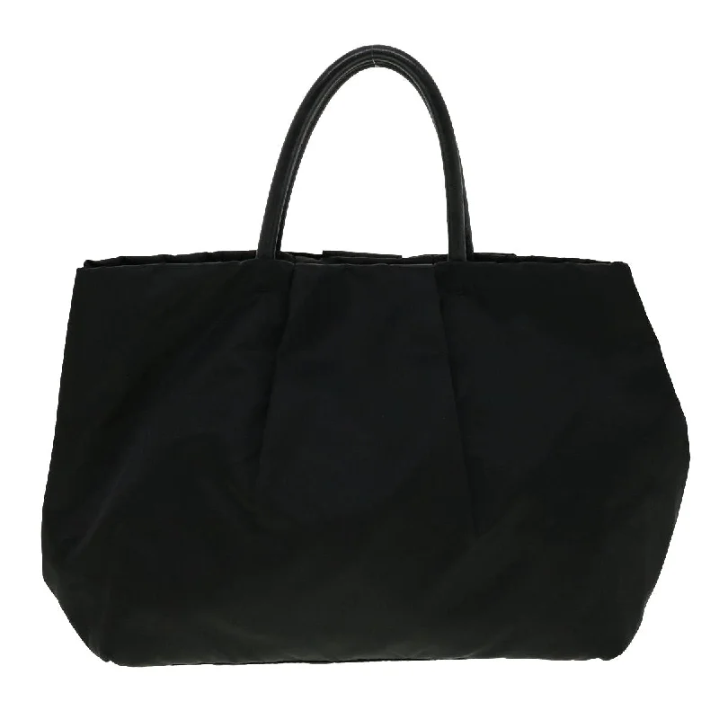 Prada Nylon Hand Bag Black  30324