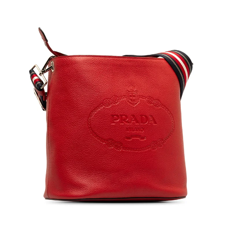 Prada Vitello Phenix Logo Crossbody Bag hDrUHO